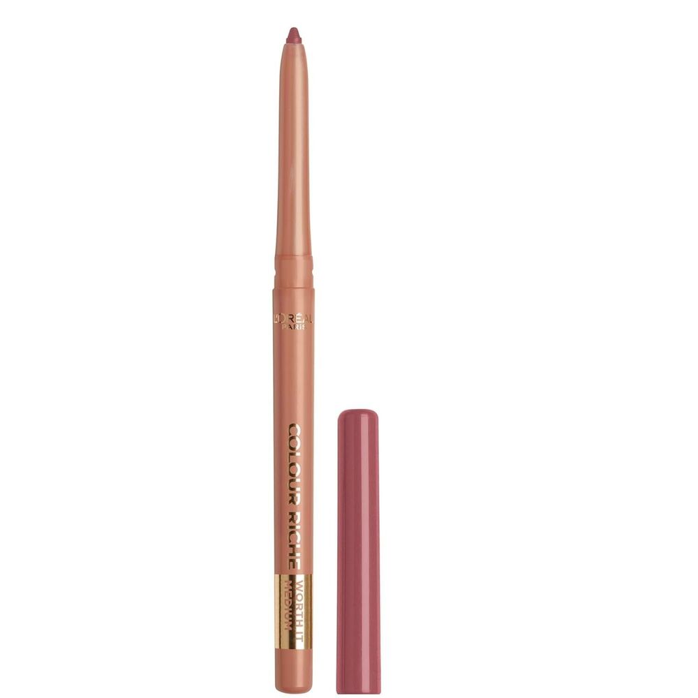 L'Oreal Paris Colour Riche Lip Liner Pencil with Omega 3 Worth It Medium 0.01oz